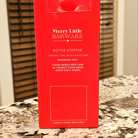 Merry Little Bareware Nutcracker Wine Stopper - Picture 2 of 3
